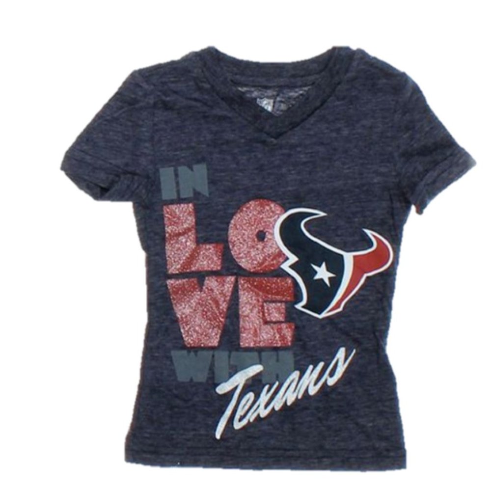 NFL Little Girls Size 4 In Love With Houston Texans Tee Shirt